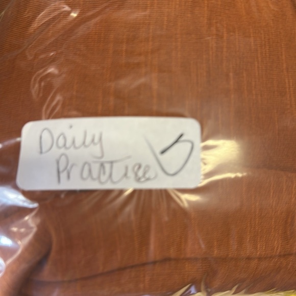 ANTHROPOLOGY DAILY PRACTICE woman Rushed rust soft stretch trendy cozy dress M - Picture 15 of 15